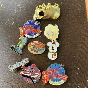 Pin Lot Disney Planet Hollywood Noahs Ark Harley Davidson Froggy Saloon Springer